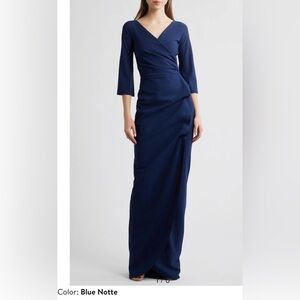 Chiara Boni Zalfa Ruched Faux Wrap Dress NWOT